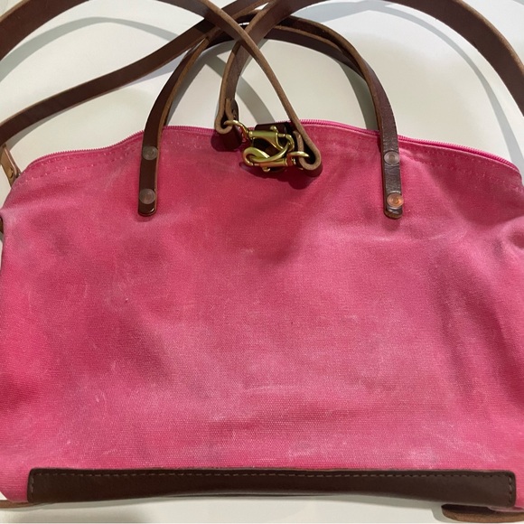 Pink Waxed Canvas Backpack - Picture 4 of 16